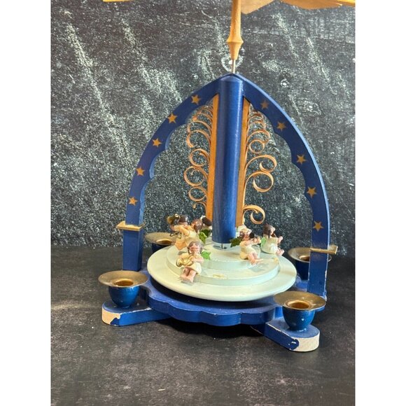 Vintage Richard Glasser Angel Musician Orchestra 1605 Pyramid 2 missing angels - Picture 11 of 14